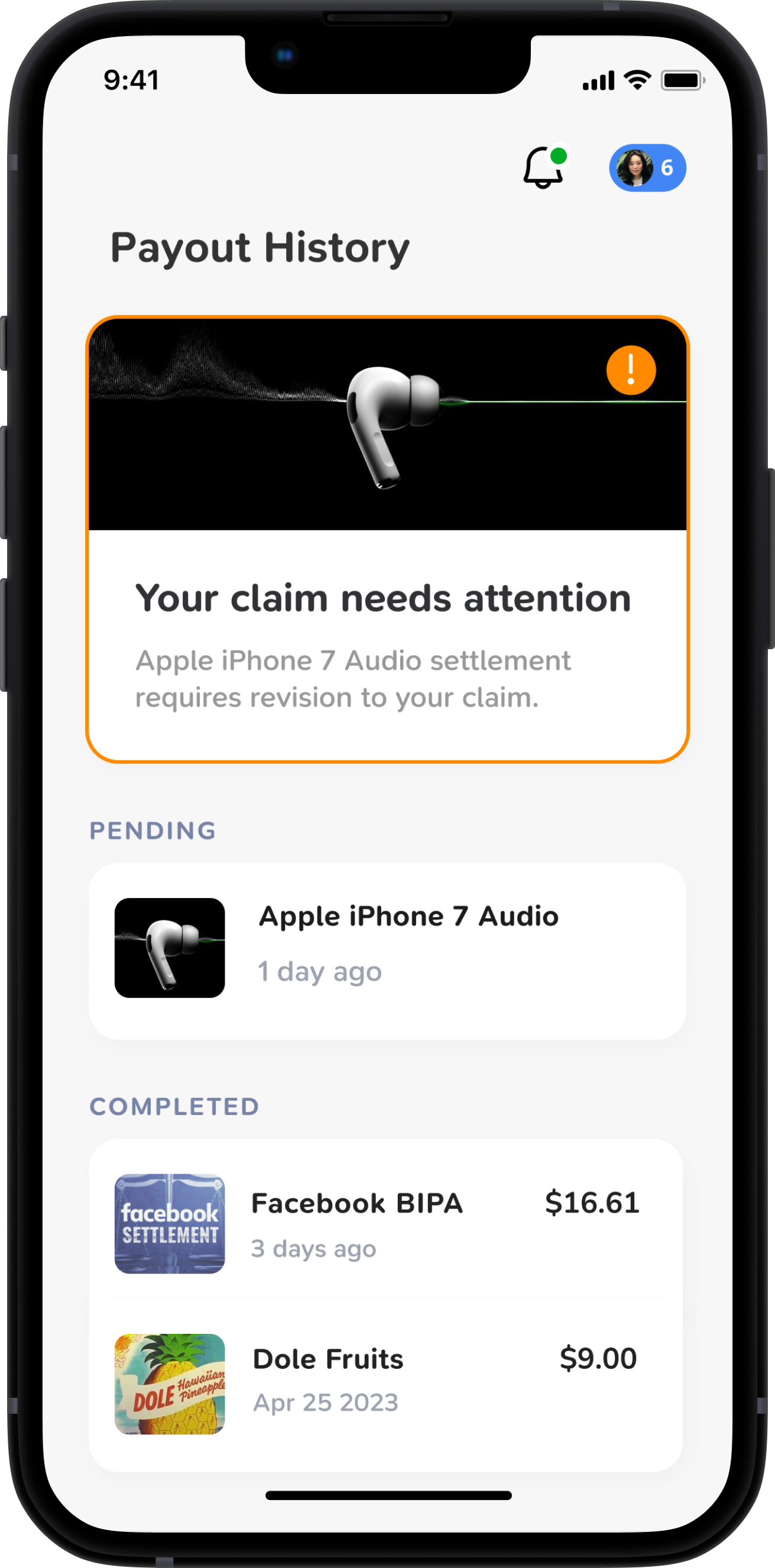 Claims App Error